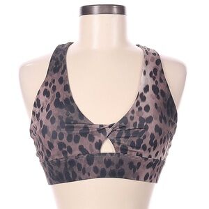 Flirty Fabletics Oasis Twist Leopard Sports Bra - L - NWOT